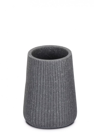 Arvix Ποτηροθήκη Μπάνιου Polyresin Γκρι AX00003484