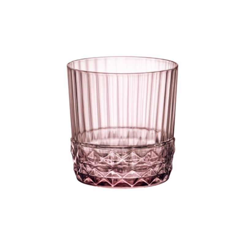 Bormioli Rocco Σετ 6 Τεμαχίων Ποτήρι Ουίσκι ‘America 20s’ 37cl Lilac Rose BR00113537