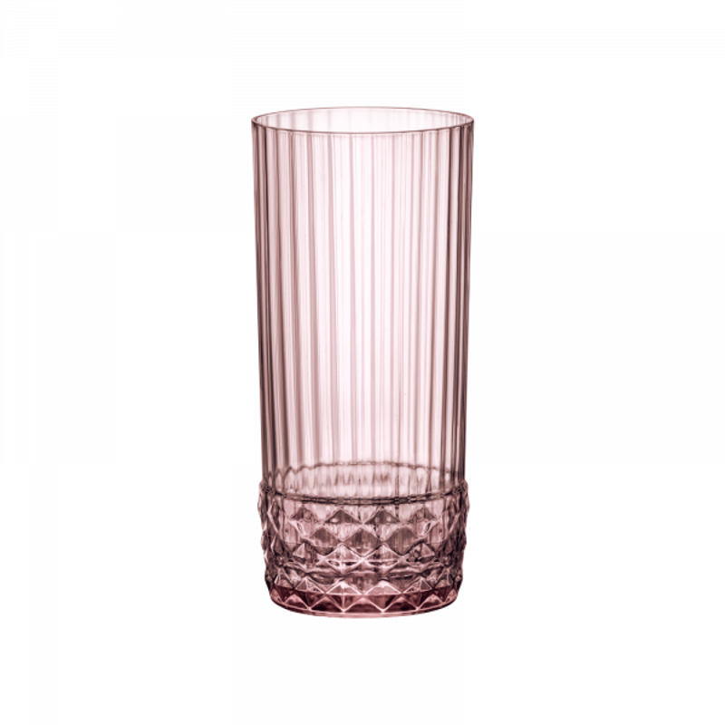 Bormioli Rocco Σετ 6 Τεμαχίων Ποτήρι Νερού ‘America 20s’ 49cl Lilac Rose BR00113549