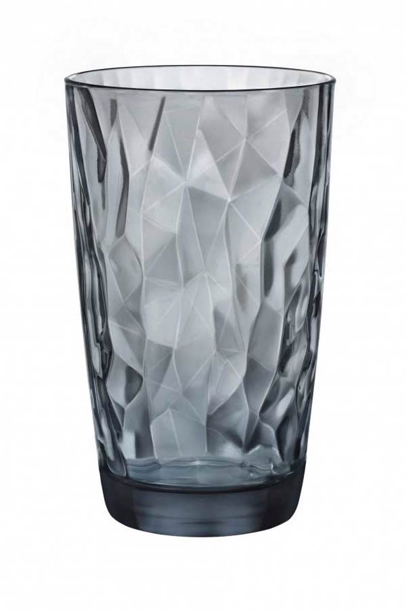 Bormioli Rocco Ποτήρι Νερού Diamond Rock Ocean Blue 470ml BR00127701