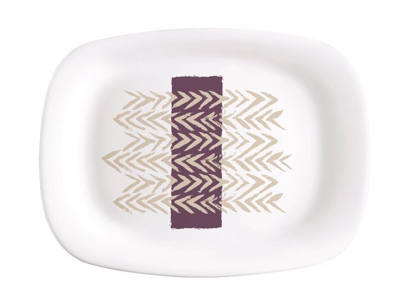Bormioli Rocco Πιατέλα ‘Manolibera Parma-Trama’ 33×24εκ BR12123007