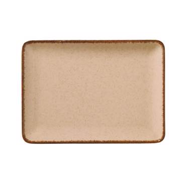 Kanellopoulos Πιατέλα Ορθογώνια Πορσελάνης 18x13cm 'MOOD' P04 Salmon KXOD44018