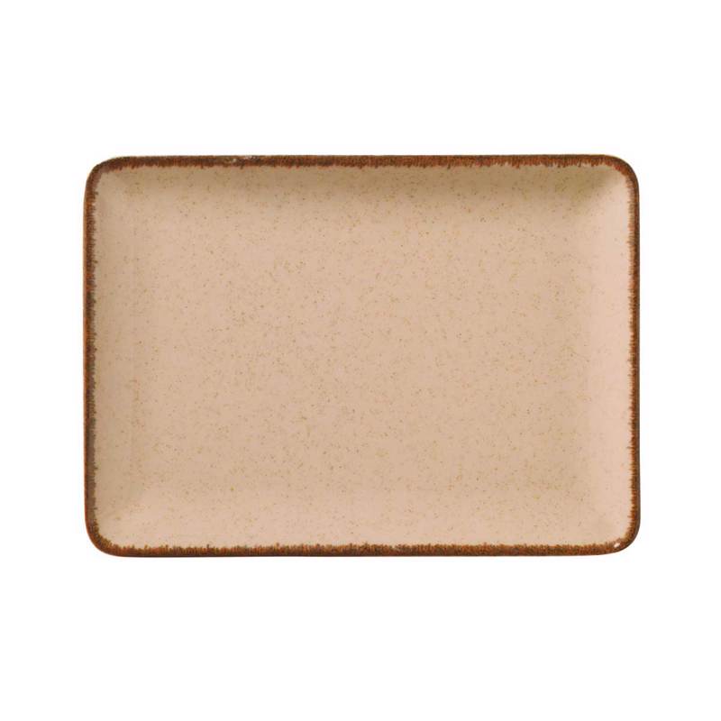 Kanellopoulos Πιατέλα Ορθογώνια Πορσελάνης 18x13cm 'MOO