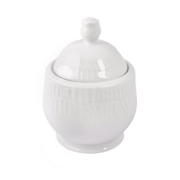 Oriana Ferelli Ζαχαριέρα Πορσελάνης με Καπάκι 315cc PW02 Λευκή PR01200200