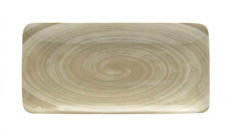 Oriana Ferelli Πιατέλα Ορθογώνια Μπεζ/Λευκή 27x16cm 182