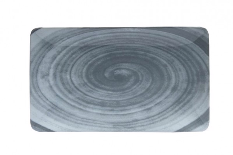 Oriana Ferelli Πιατέλα Ορθογώνια Γκρι/Λευκή 31x21cm 182