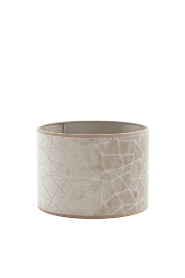 l'arte Καπέλο Φωτιστικού 'Cassandra' Υφασμάτινο Μπεζ Φ25x18cm