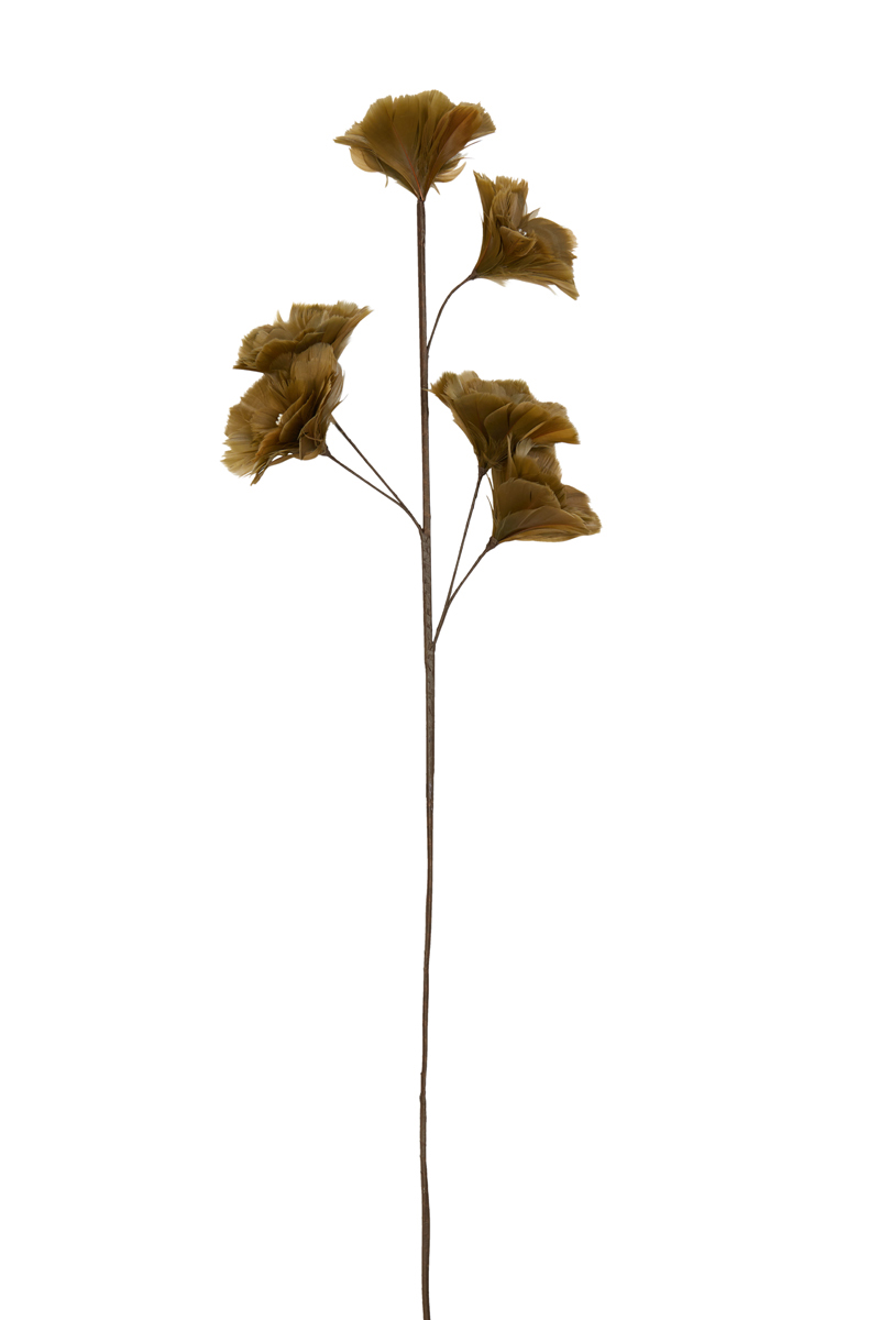 l'arte Τεχνητό Κλαδί 'Florale' με 6 Καφέ Λουλούδια 25x1