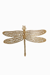 l'arte Epitrapezio Diakosmitiko 'Dragonfly' Metalliko Xruso 36x24x4cm