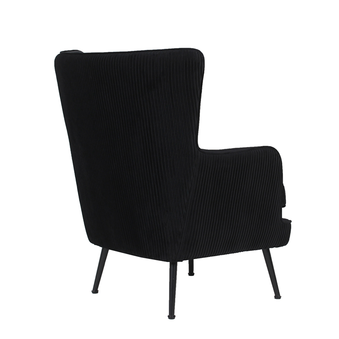 Liberta - Maison SERPATINA Πολυθρόνα Μαύρη 75x79x93cm 01-2084 Liberta - Maison SERPATINA Poluthrona Mavri 75x79x93cm 01-2084