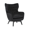 Liberta - Maison SALINA Πολυθρόνα Μαύρη 75x83x103cm 01-2247 Liberta - Maison SALINA Poluthrona Mavri 75x83x103cm 01-2247