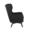 Liberta - Maison SALINA Πολυθρόνα Μαύρη 75x83x103cm 01-2247 Liberta - Maison SALINA Poluthrona Mavri 75x83x103cm 01-2247