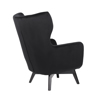 Liberta - Maison SALINA Πολυθρόνα Μαύρη 75x83x103cm 01-2247 Liberta - Maison SALINA Poluthrona Mavri 75x83x103cm 01-2247