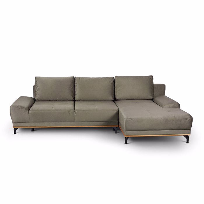 Liberta - Maison NATURA Καναπές-Κρεβάτι Taupe με Δεξιά Γωνία 283x164x90cm 01-2643 Liberta - Maison NATURA Kanapes-Krebati Taupe me Dexia Gnia 283x164x90cm 01-2643