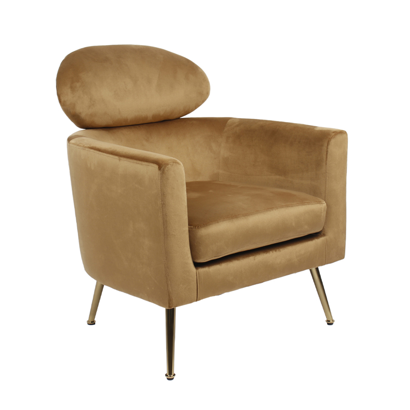 Liberta - Maison - ΣΗΜΑΝΤΙΚΟ: Σε περίπτωση διαφοράς τιμής από το κατάστημα ισχύει παντα και μόνο η τιμή του καταστήματος Liberta - Maison TESTA Πολυθρόνα Χρυσή 72x76x85cm 01-31