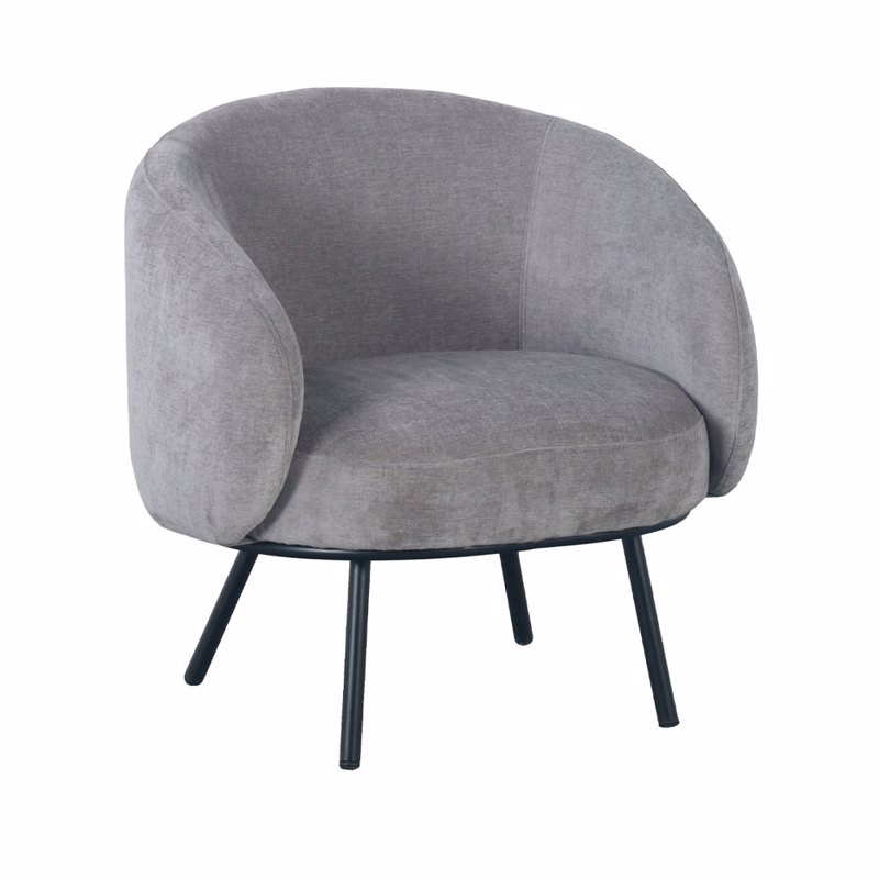 Liberta - Maison - ΣΗΜΑΝΤΙΚΟ: Σε περίπτωση διαφοράς τιμής από το κατάστημα ισχύει παντα και μόνο η τιμή του καταστήματος Liberta - Maison MALU Πολυθρόνα Γκρι 74x68x74cm 01-3234