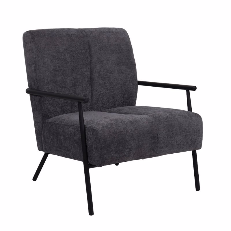 Liberta - Maison - ΣΗΜΑΝΤΙΚΟ: Σε περίπτωση διαφοράς τιμής από το κατάστημα ισχύει παντα και μόνο η τιμή του καταστήματος Liberta - Maison OSAKA Πολυθρόνα Ανθρακί 64x76x81cm 01-