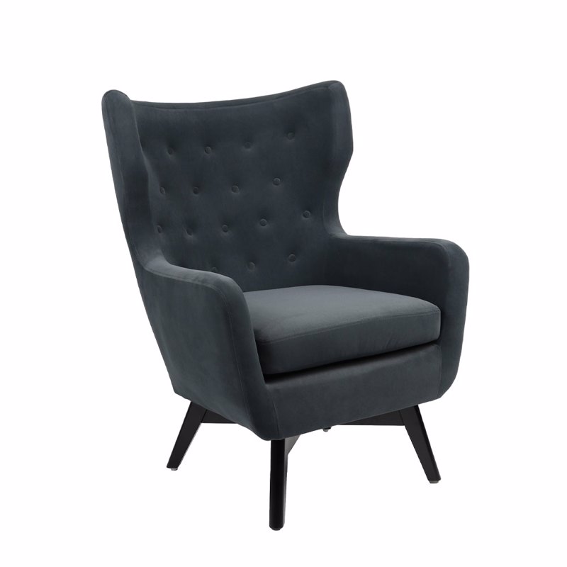 Έπιπλα σαλονιού agiovlasitishome - ΣΗΜΑΝΤΙΚΟ: Σε περίπτωση διαφοράς τιμής από το κατάστημα ισχύει παντα και μόνο η τιμή του καταστήματος Liberta - Maison MEGA Πολυθρόνα σε Σκούρο Γκρι Χρώμα 75