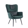 Liberta - Maison MANIFEST Poluthrona Petrol/Mavri 78.5x71x99cm 01-3522