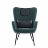 Liberta - Maison MANIFEST Poluthrona Petrol/Mavri 78.5x71x99cm 01-3522