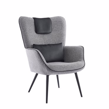 Liberta - Maison MANIFEST Πολυθρόνα Γκρι Silver 78.5x71x99cm 01-3525