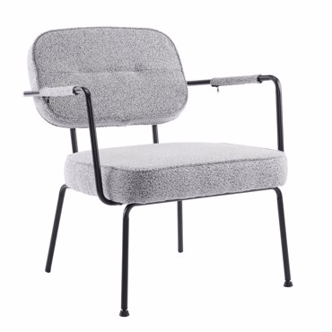 Liberta - Maison PRISLEY Πολυθρόνα Γκρι Ανοιχτό 73x66x78cm 01-3530