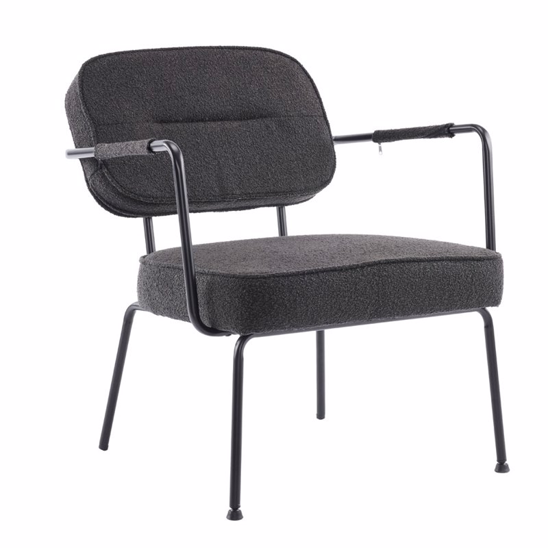 Μικροέπιπλα agiovlasitishome - ΣΗΜΑΝΤΙΚΟ: Σε περίπτωση διαφοράς τιμής από το κατάστημα ισχύει παντα και μόνο η τιμή του καταστήματος Liberta - Maison PRISLEY Πολυθρόνα Μαύρη 73x66x78cm 01-