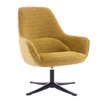 Liberta - Maison TIFFANY Poluthrona Kitrini me Pattern Peristrefomeni 80x75x90cm 01-3534