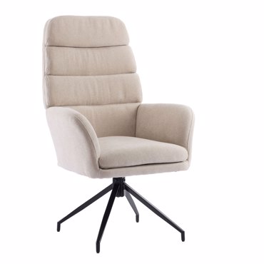 Liberta - Maison GIRAR Πολυθρόνα Περιστρεφόμενη Beige 70x69.5x113cm 01-3536