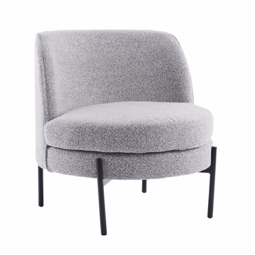 Liberta - Maison CESTA Πολυθρόνα Γκρι 71.5x72x71.5cm 01-3539