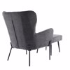 Liberta - Maison CHILLOUT Poluthrona me upopodio se Skouro Ggri Xroma 84x74x97.5cm 01-3540