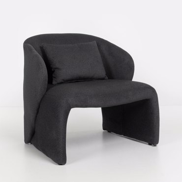 Liberta - Maison POSA Πολυθρόνα Ανθρακί 76x77.5x73.5cm 01-3591