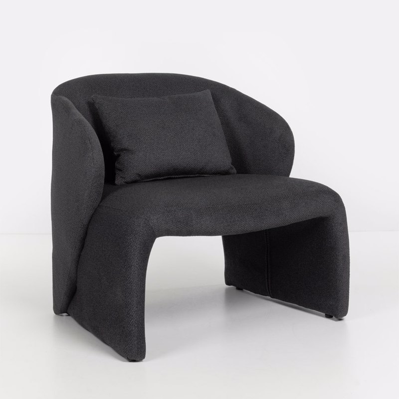 Liberta - Maison POSA Πολυθρόνα Ανθρακί 76x77.5x73.5cm 01-3591