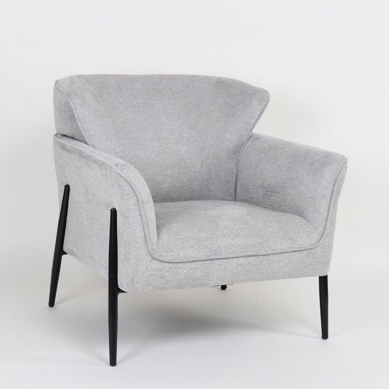 Liberta - Maison LENON Πολυθρόνα Γκρι 83x83x85cm 01-363