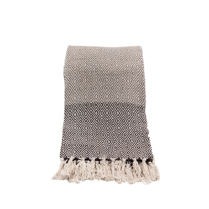 Liberta - Maison ROMVOS Rixtari Bambakero/Polyester Bez/Kafe 130x170cm 014644