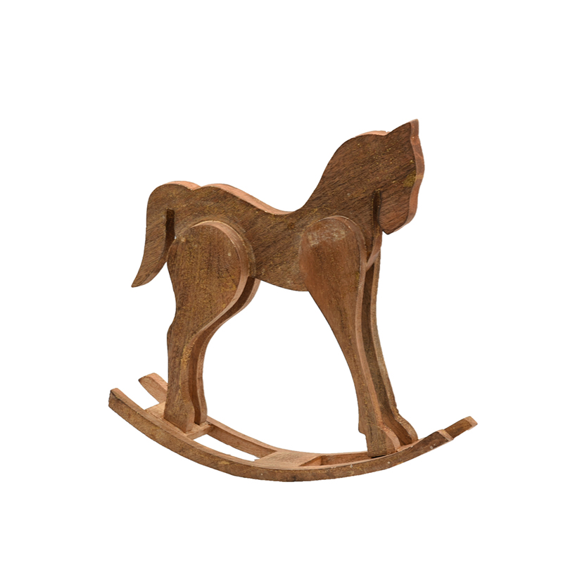 Liberta - Maison JEU Διακοσμητικό Κουνιστό Άλογο 41x10x41cm Ξύλο Mango Φυσικό 015615