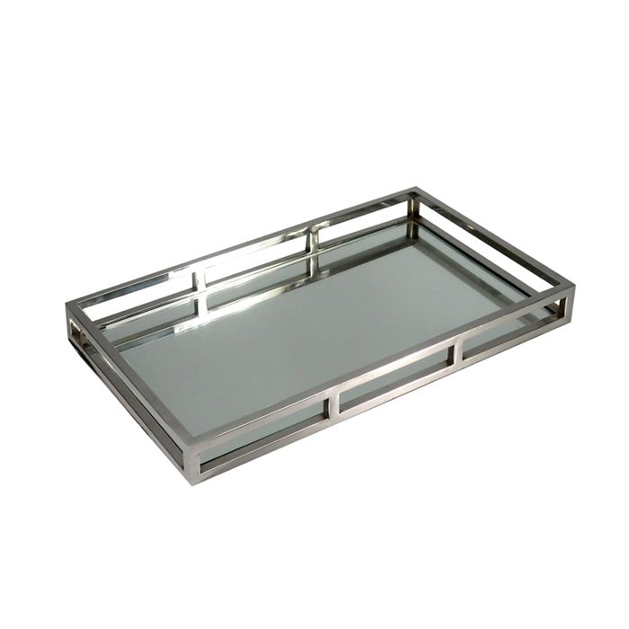 Liberta - Maison MIROIR Diskos Diakosmisis Alouminiou Asimi 50x30x6cm 016981