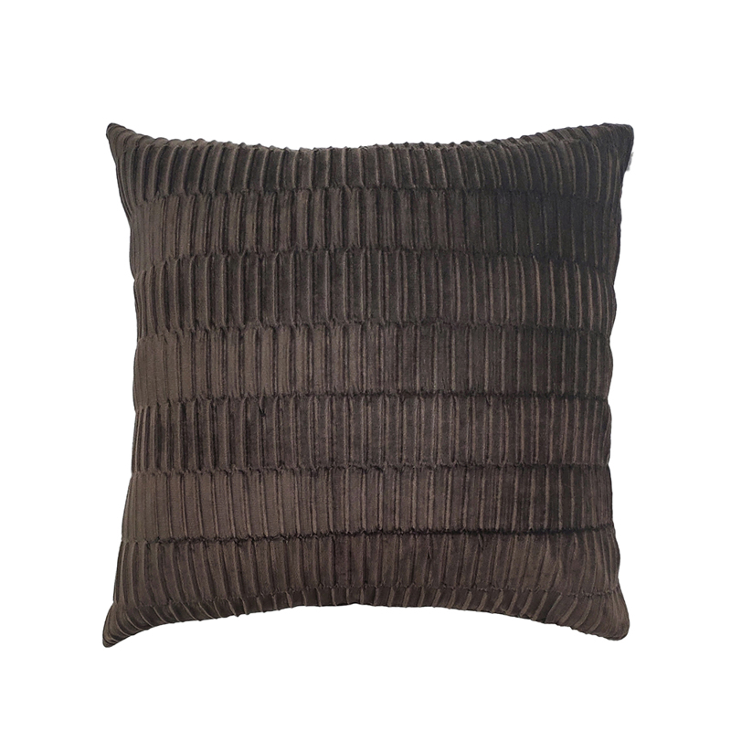 Liberta-Maison Relief Διακοσμητικό Μαξιλάρι 45x45cm Ύφασμα Καφέ Polyester 017172