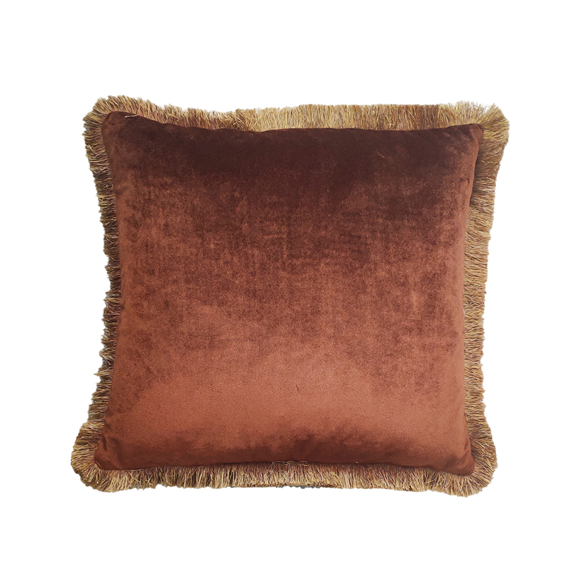 Liberta-Maison TRES Διακοσμητικό Μαξιλάρι 45x45cm Ύφασμα Terracotta Polyester 017174