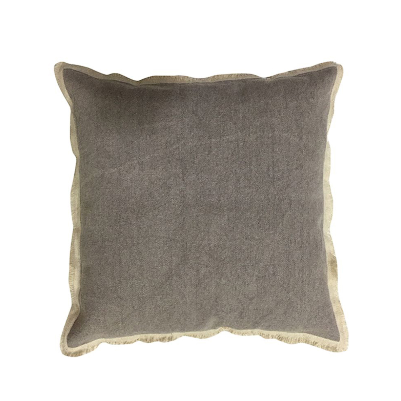 Liberta-Maison Libell 2 Διακοσμητικό Μαξιλάρι 45x45cm Ύφασμα Γκρι Μπεζ 017328