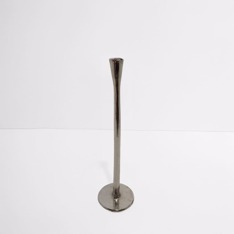 Liberta-Maison Stella Κηροπήγιο 11x11x42cm Αλουμίνιο Ασημί 017604
