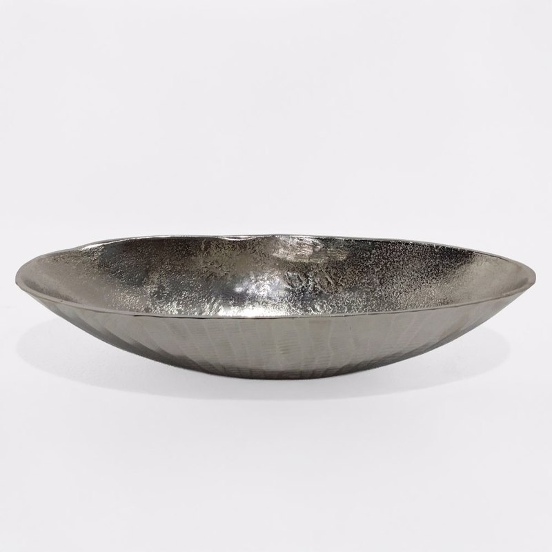 Liberta - Maison CIOTO Μπωλ Αλουμινίου Ασημί 43x18x9cm 017637