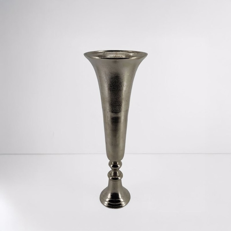 Liberta - Maison FLORES Βάζο Αλουμινίου Ασημί 19x19x55cm 017640