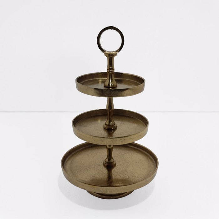 Liberta-Maison Servir Orntebiera 3 Epipeda 22x22x36cm Alouminio Xruso 017650