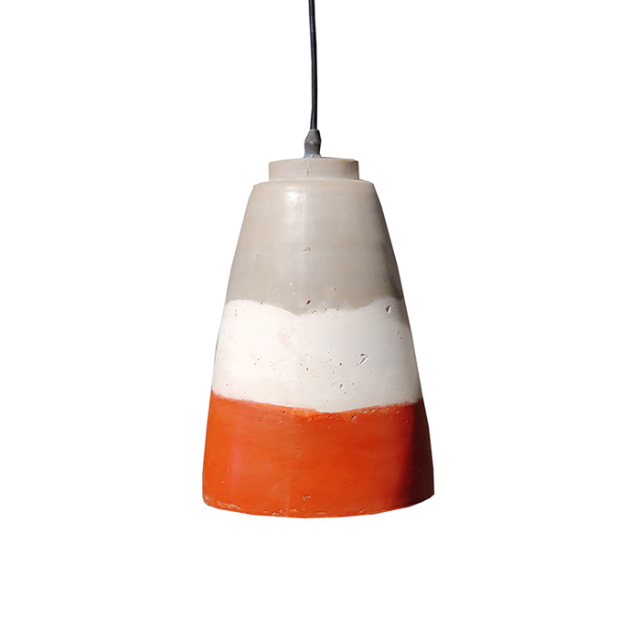 Liberta - Maison LETT Kremasto Fotistiko Orofis Tsimentenio Terracotta/Lefko/Ggri 1xE27 F19.5x28cm 017676