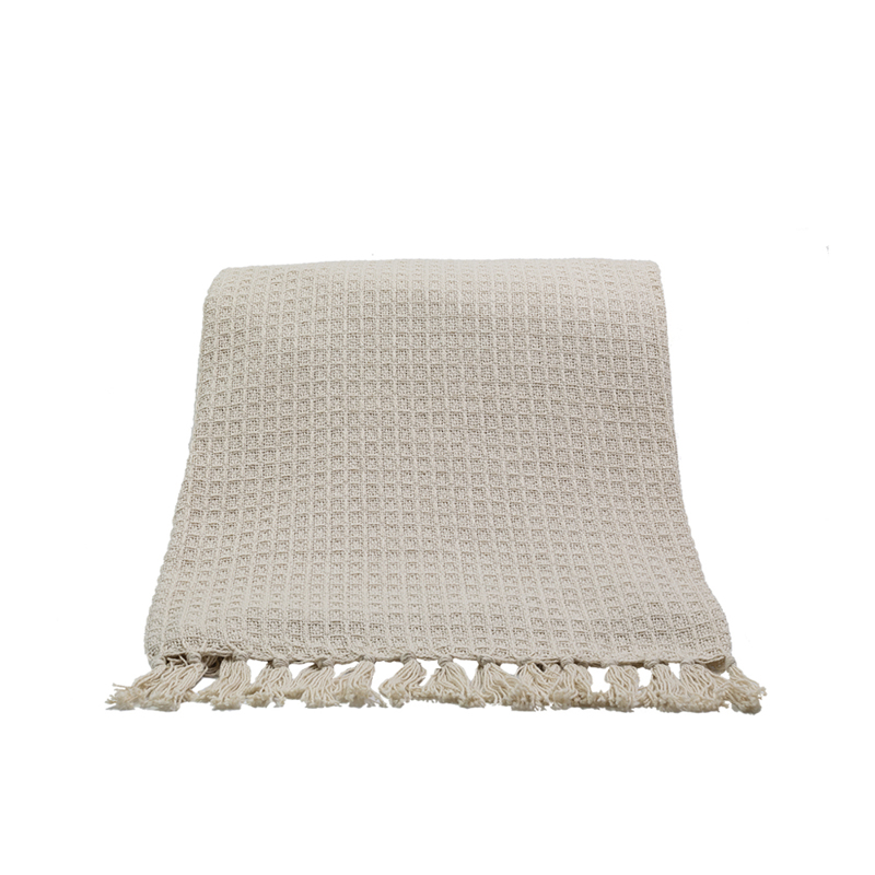 Liberta-Maison PIQUE Ριχτάρι Διακοσμητικό 130x170cm Βαμβάκι Μπεζ Polyester 017696