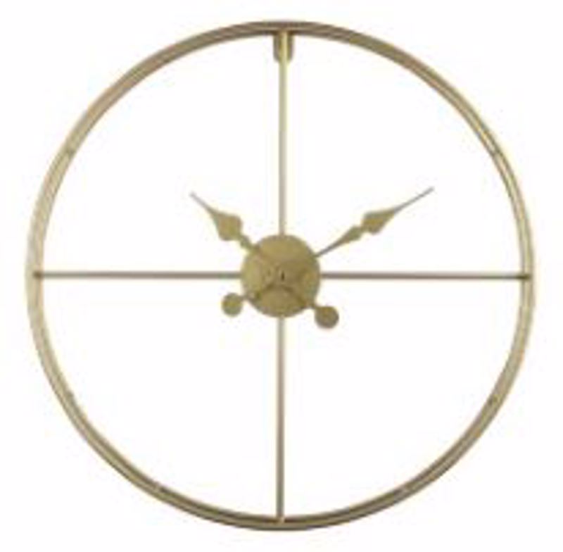 Liberta - Maison TEMPUS Ρολόι Τοίχου Μεταλλικό Χρυσό Φ6