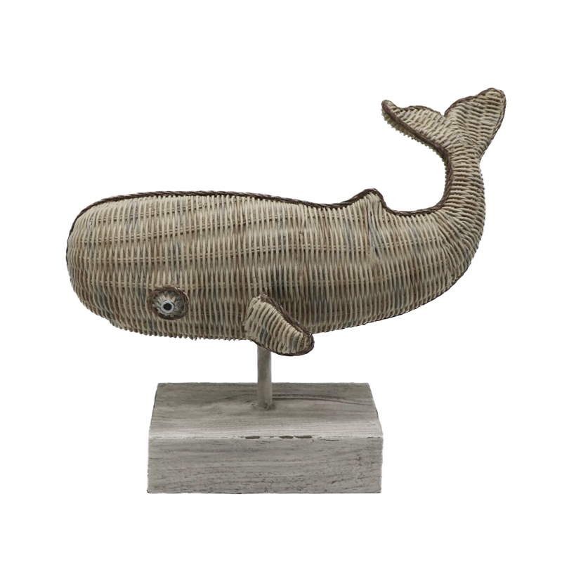 Liberta - Maison JE VEUX Διακοσμητική Φάλαινα Polyresin Καφέ 35x17x27cm 018018