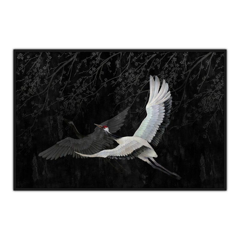 Liberta - Maison CRANE 1 Πίνακας Καμβάς με Ξύλο Μαύρος/