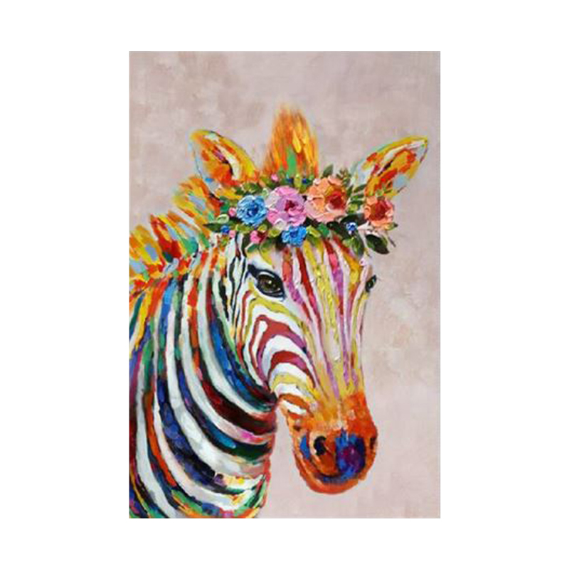 Liberta - Maison ZEBRA 2 Πίνακας Καμβάς Πολύχρωμος 80x120x3.5cm 018829